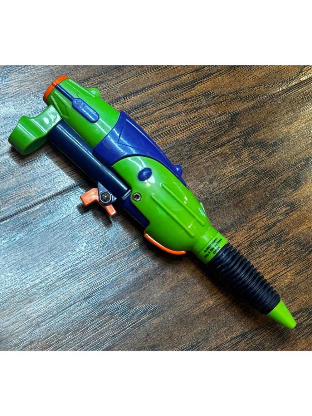VTG 2002 Nerf Toy Pen Dart Blaster Pen Rare Collectibles HASBRO Green Blue
